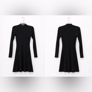 American Apparel Black Long Sleeve Dress